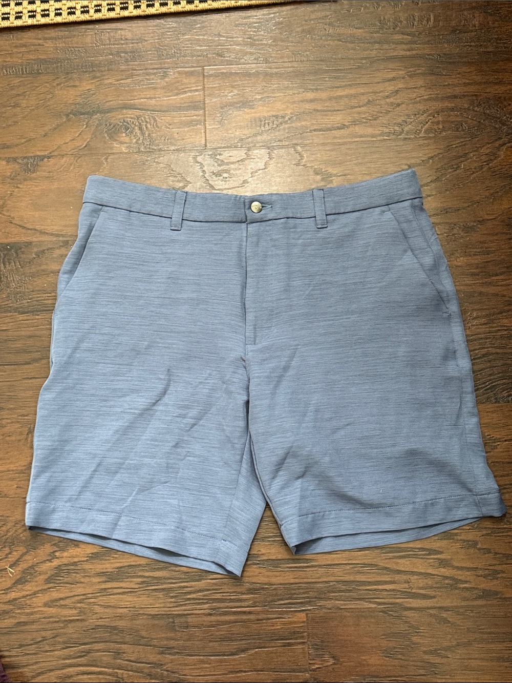 Callaway Men's Heather Blue Flat-Front Performance Shorts